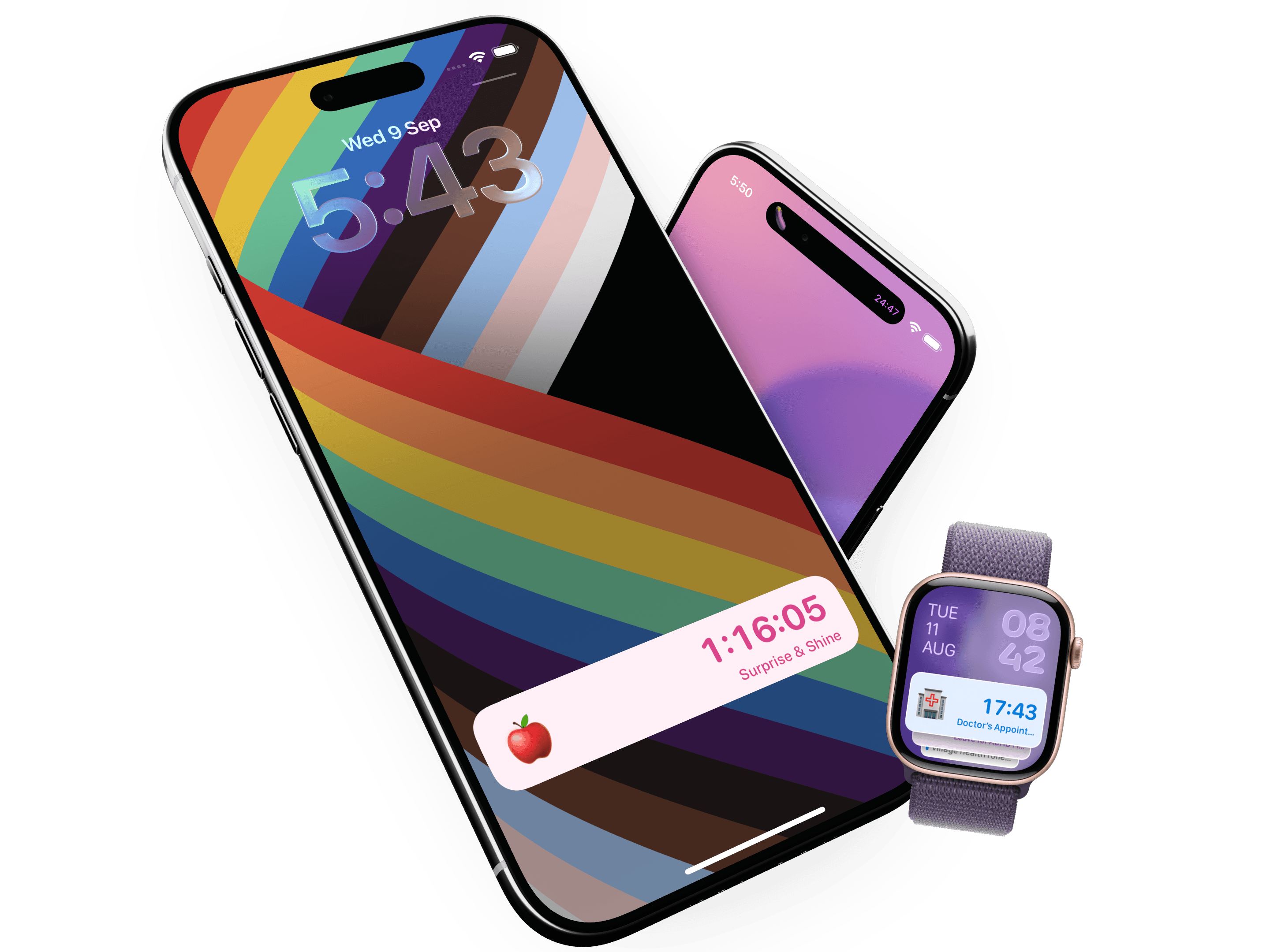 Timely countdowns on iPhone and Apple Watch